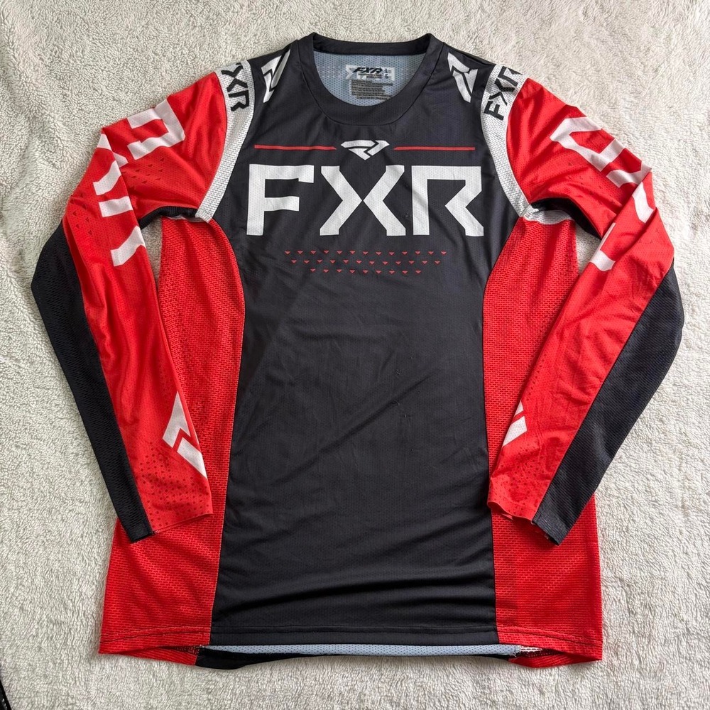 FXR Motocross Jersey Red Black Size L